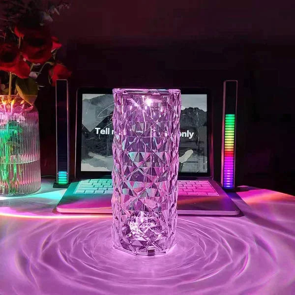 LED Crystal Lamp Rose Table Lamp